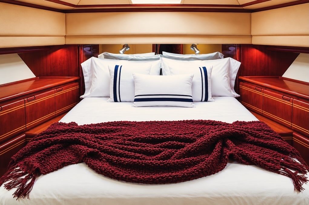 VIP cabin with luxurious bedding