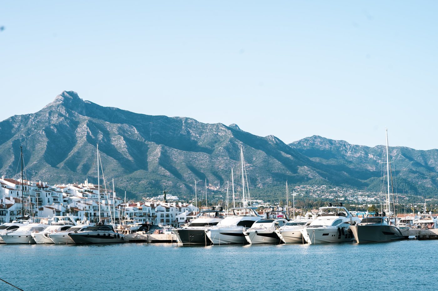 Wide marina view