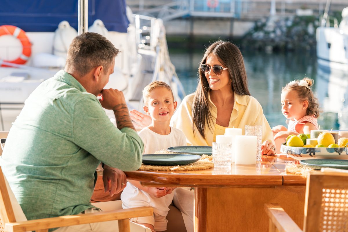 Family time on board