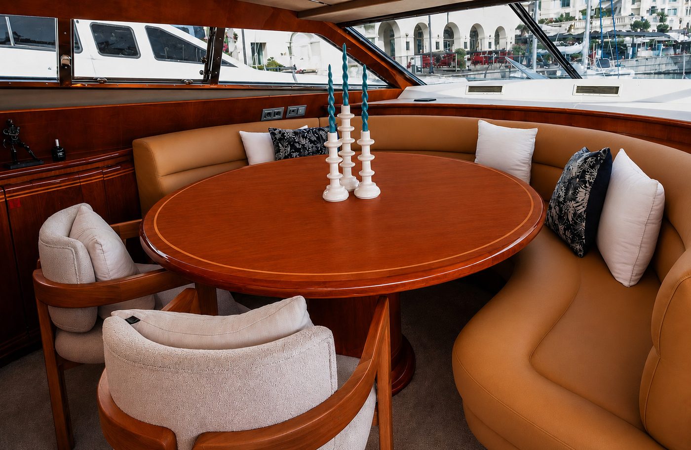 Master suite aboard Princess Imperial